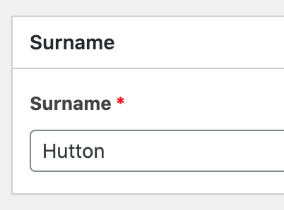 Surname